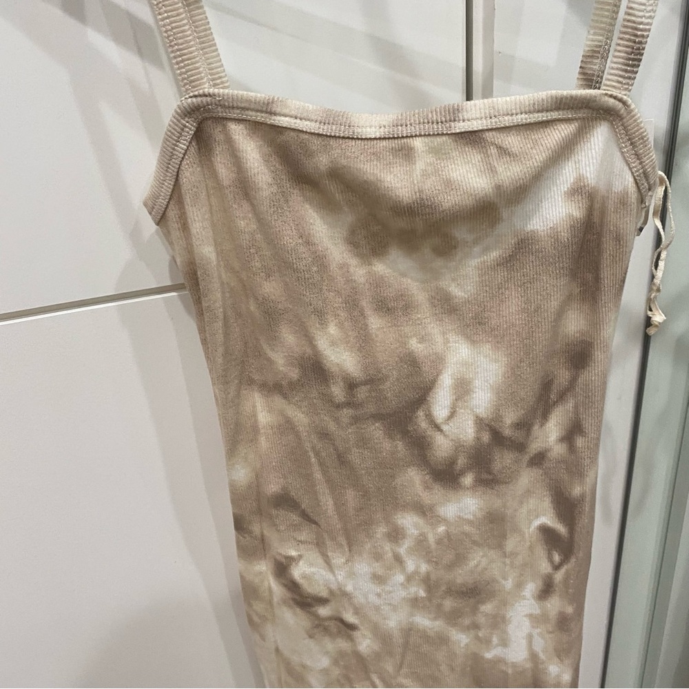 Zara cotton ribbed tie dye tank dress - Picture 7 of 7